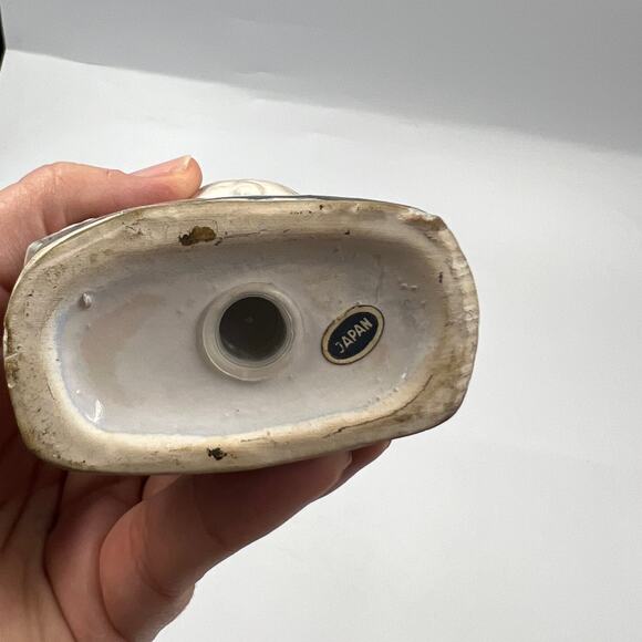 Antique Vintage Glen Oak Park Zoo Porcelain Bear Japan Made MCM CHIPPED Ear - Picture 5 of 9